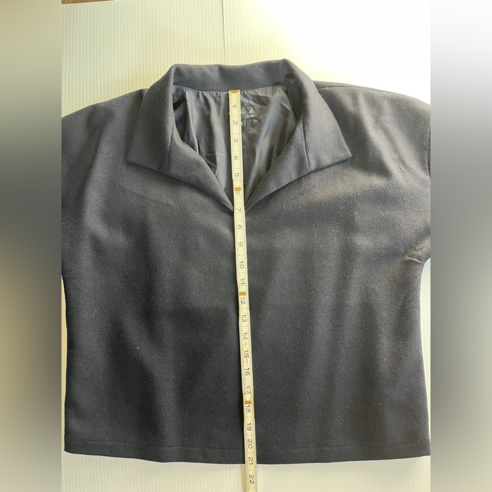 Agnes B. Wool blend Navy Top M - Picture 8 of 13